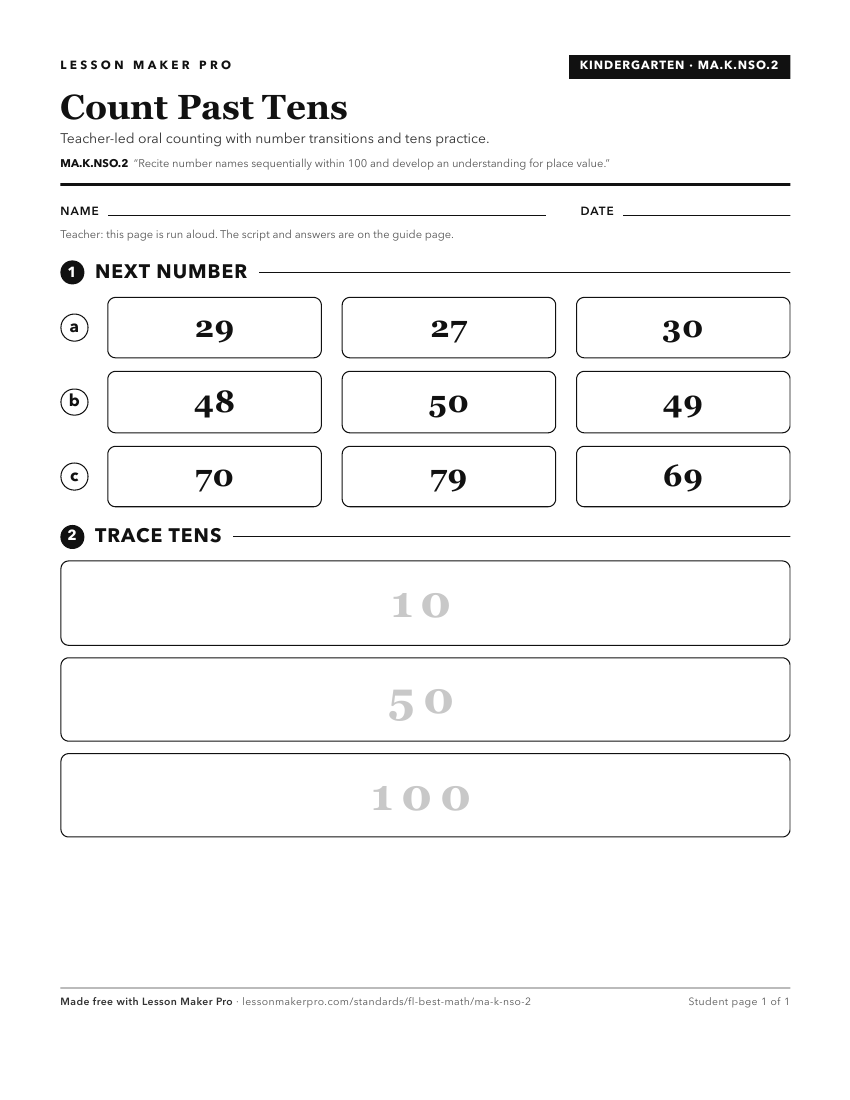 Preview of the MA.K.NSO.2 printable worksheet