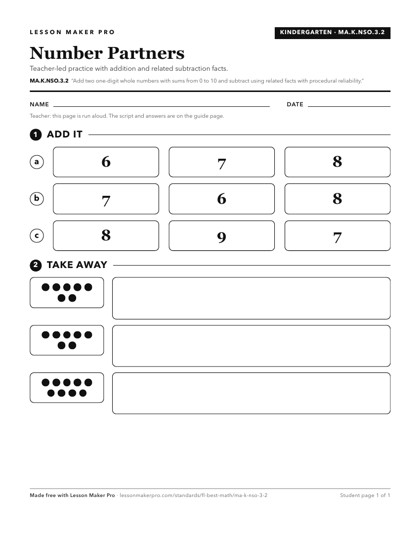 Preview of the MA.K.NSO.3.2 printable worksheet