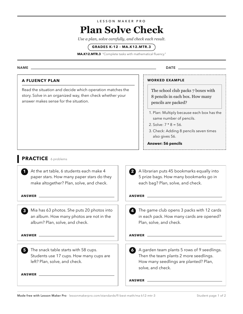 Preview of the MA.K12.MTR.3 printable worksheet