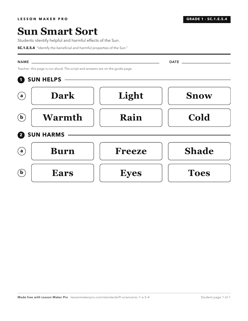 Preview of the SC.1.E.5.4 printable worksheet