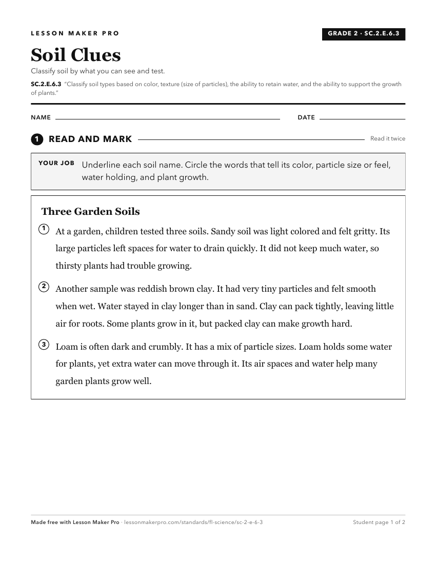 Preview of the SC.2.E.6.3 printable worksheet