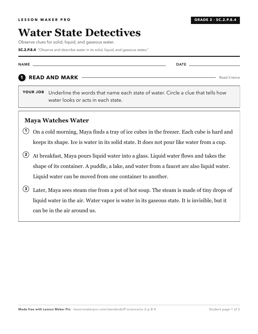 Preview of the SC.2.P.8.4 printable worksheet