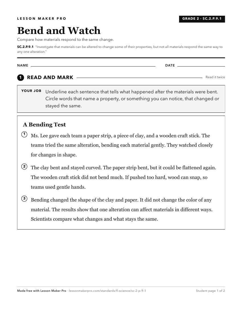 Preview of the SC.2.P.9.1 printable worksheet