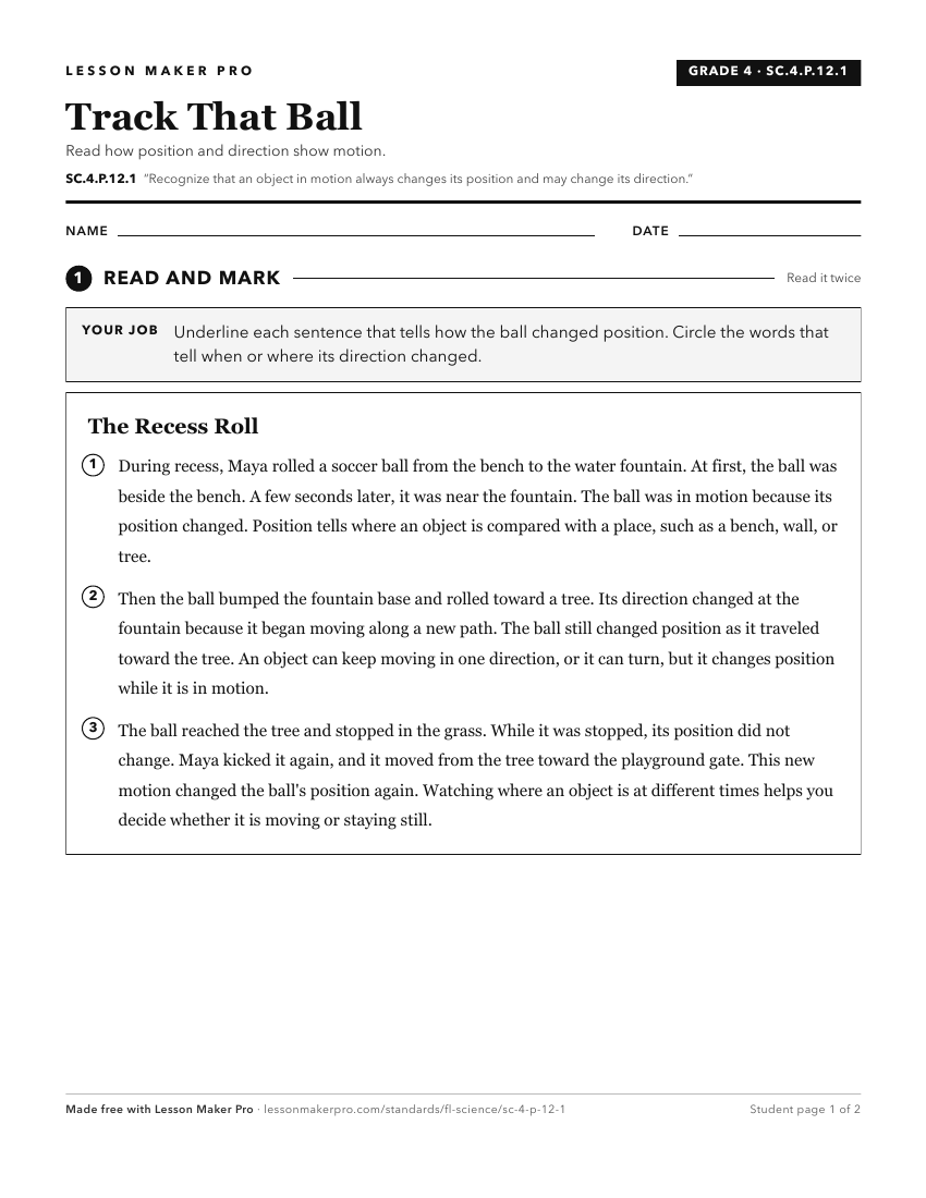 Preview of the SC.4.P.12.1 printable worksheet