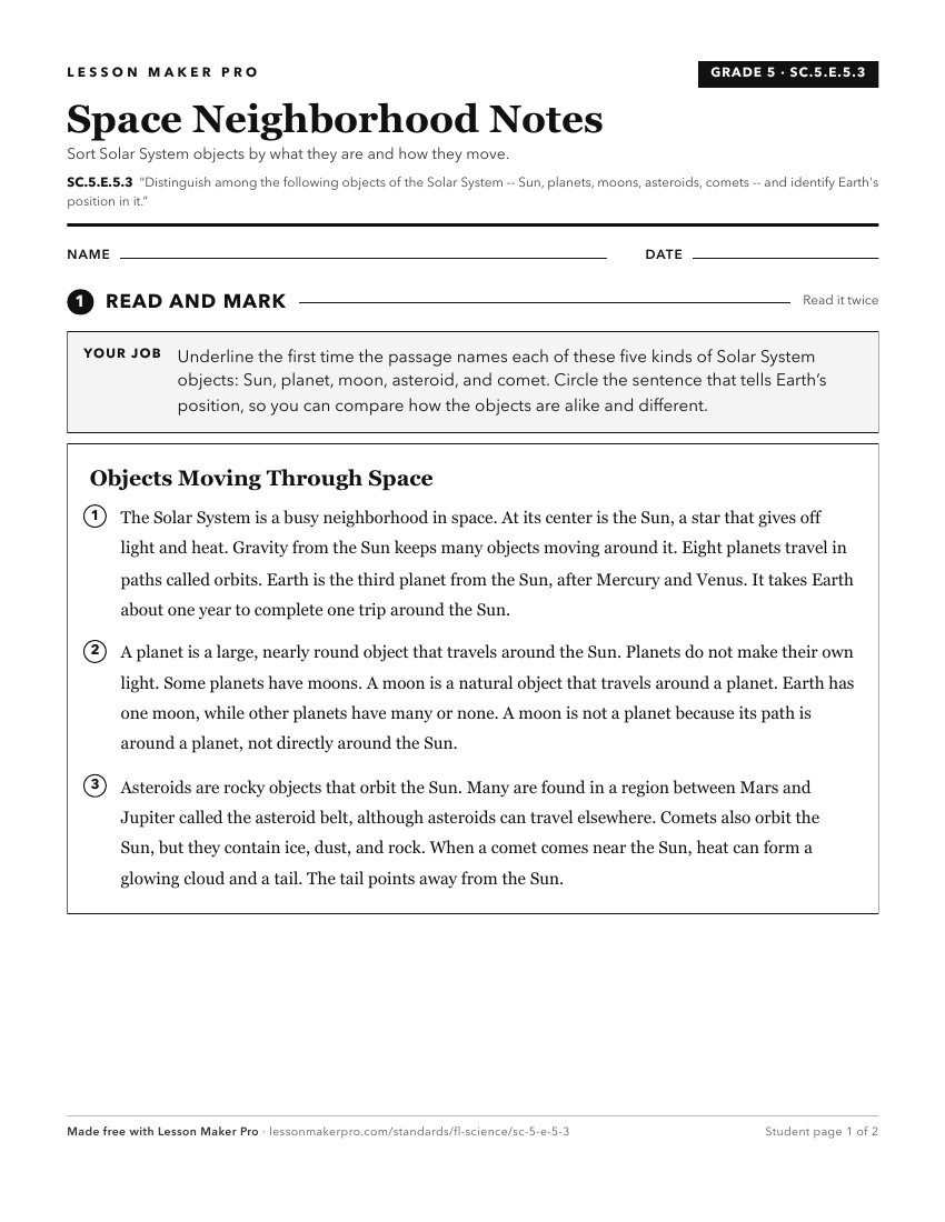 Preview of the SC.5.E.5.3 printable worksheet