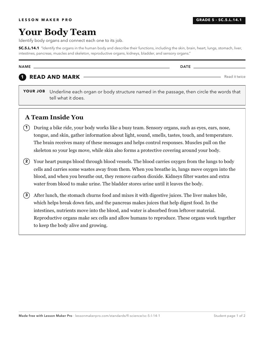 Preview of the SC.5.L.14.1 printable worksheet
