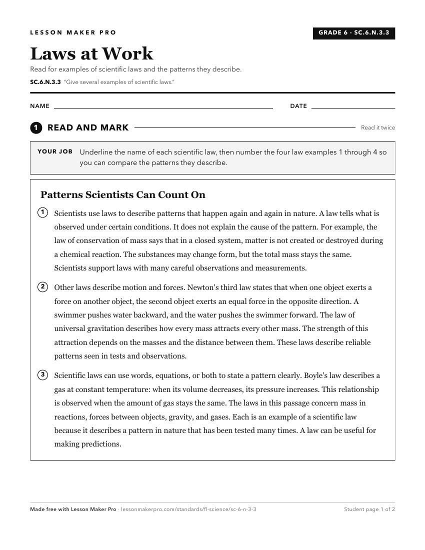 Preview of the SC.6.N.3.3 printable worksheet