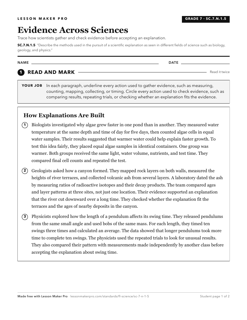 Preview of the SC.7.N.1.5 printable worksheet