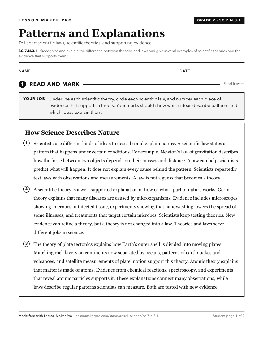 Preview of the SC.7.N.3.1 printable worksheet