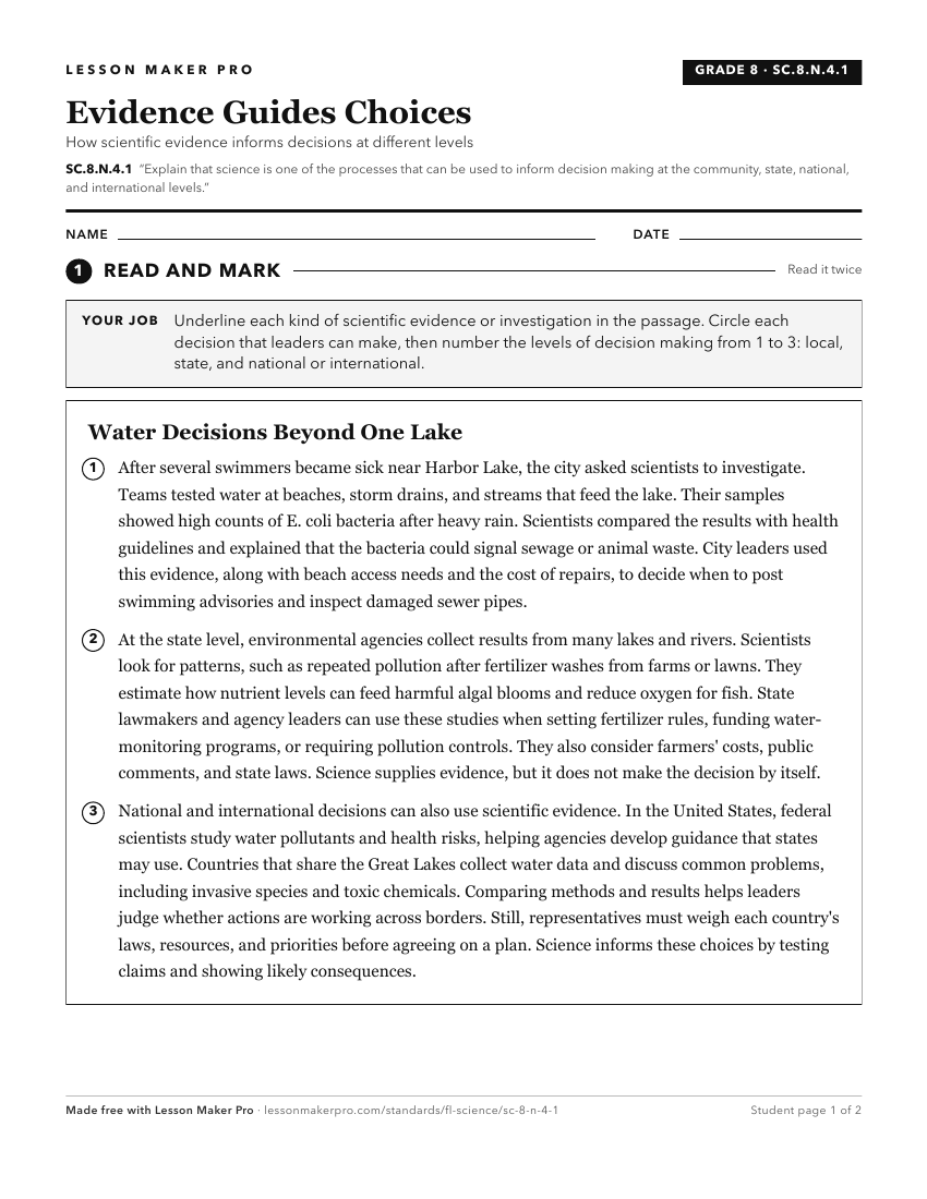 Preview of the SC.8.N.4.1 printable worksheet