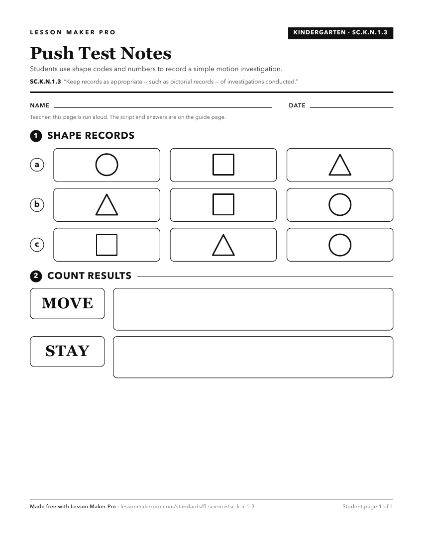 Preview of the SC.K.N.1.3 printable worksheet