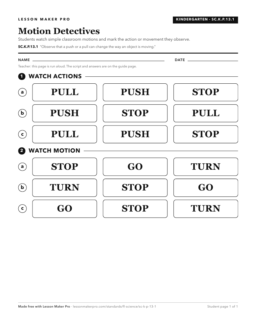 Preview of the SC.K.P.13.1 printable worksheet