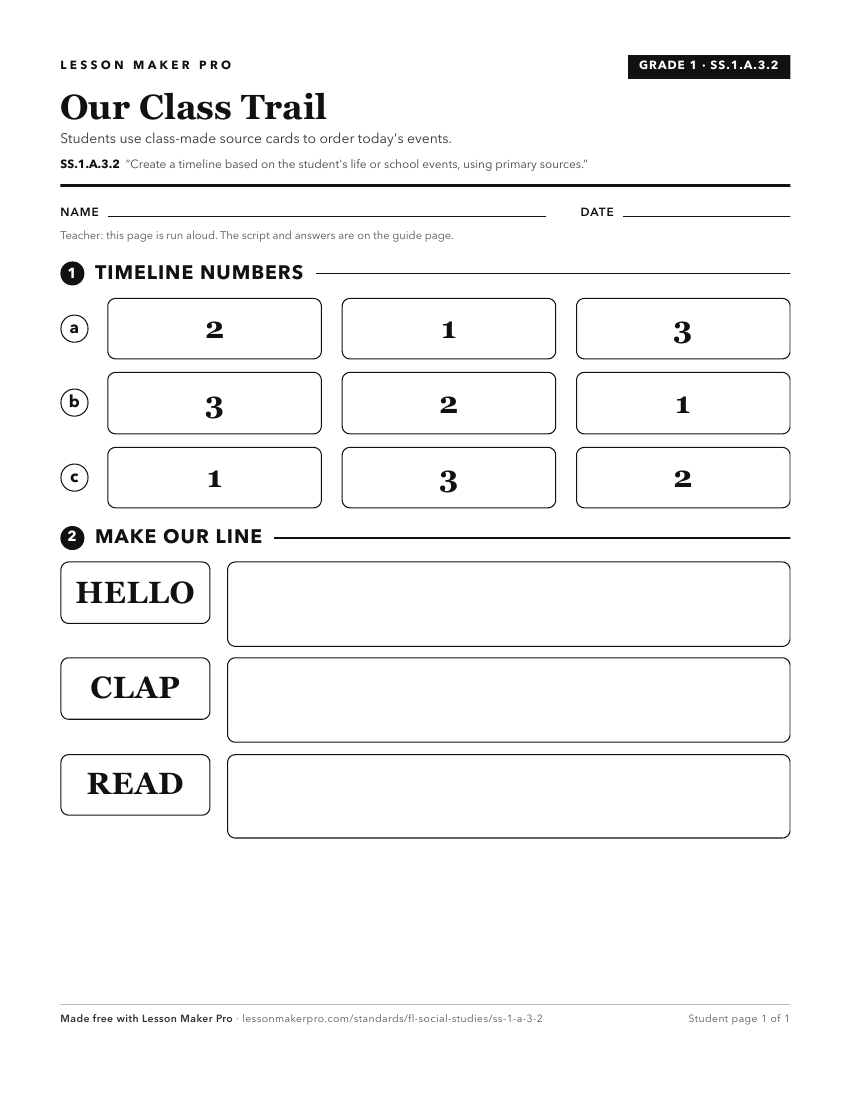 Preview of the SS.1.A.3.2 printable worksheet