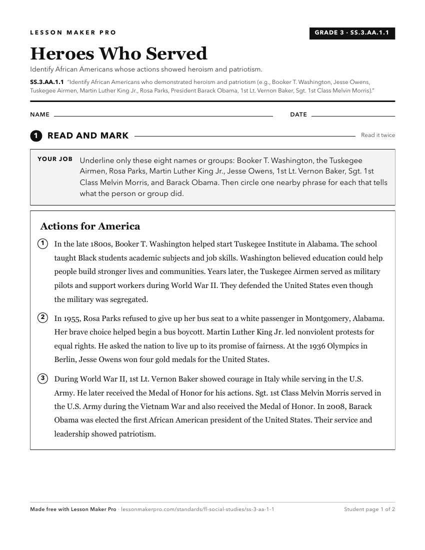 Preview of the SS.3.AA.1.1 printable worksheet