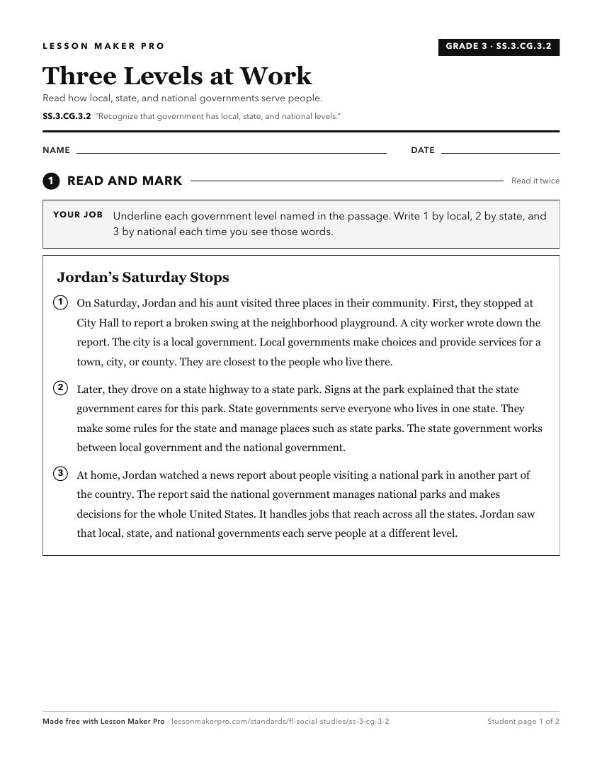 Preview of the SS.3.CG.3.2 printable worksheet