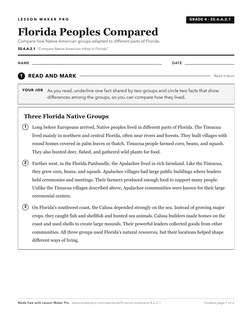 Preview of the SS.4.A.2.1 printable worksheet