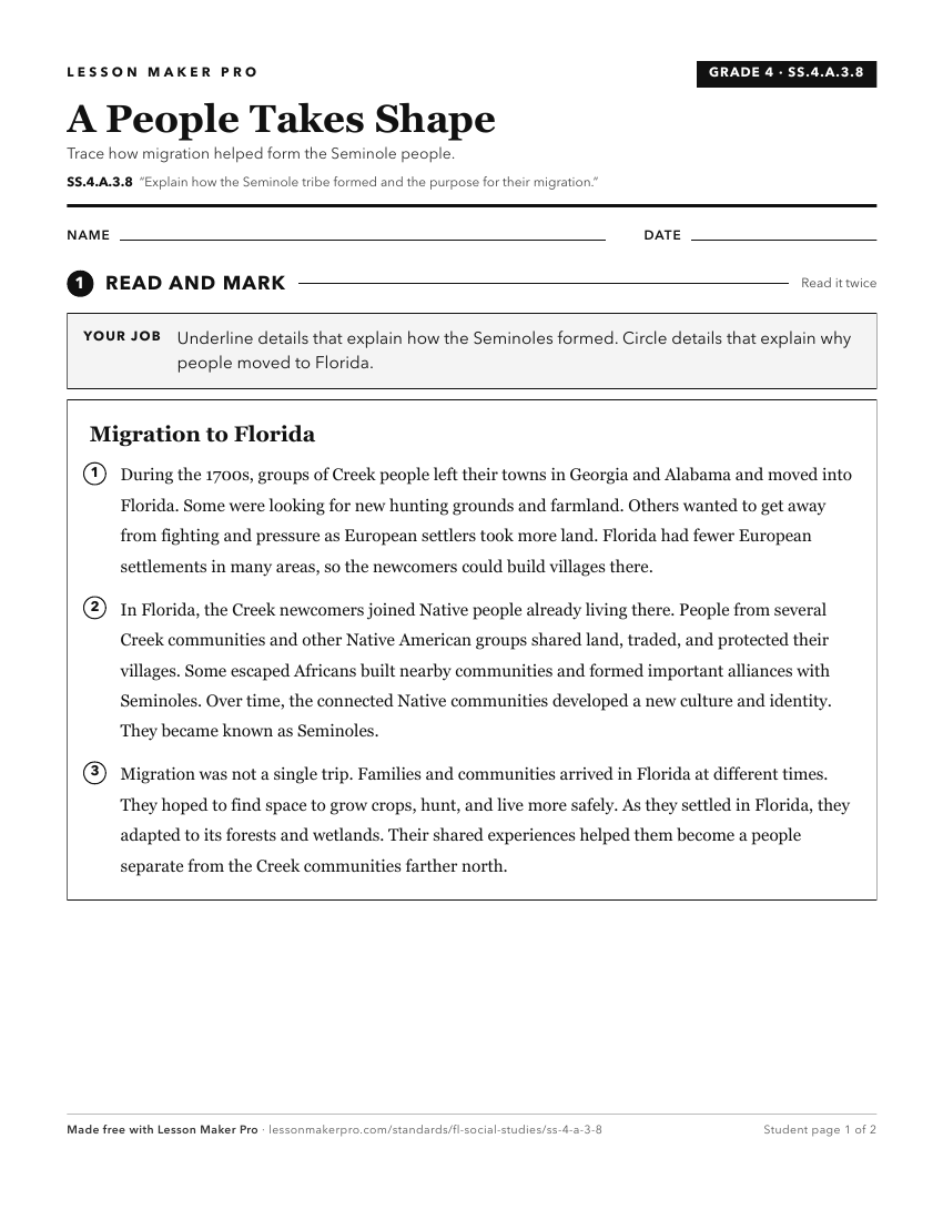 Preview of the SS.4.A.3.8 printable worksheet