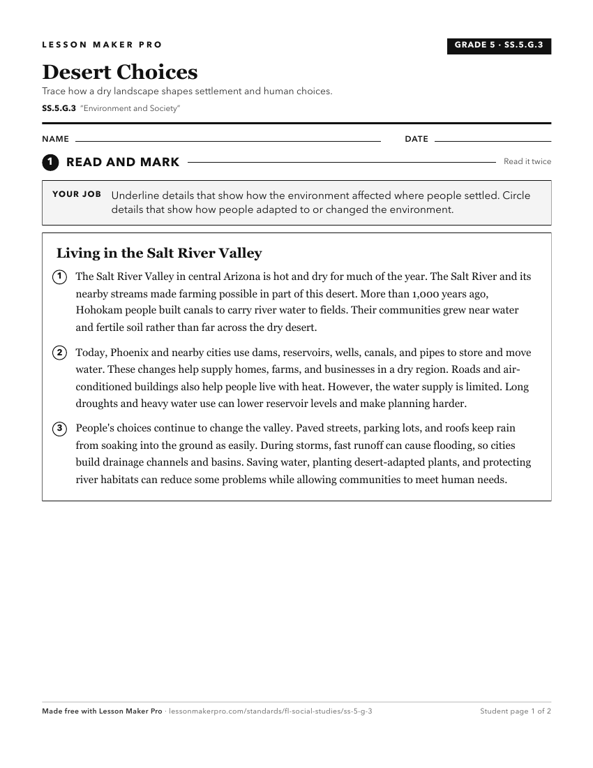 Preview of the SS.5.G.3 printable worksheet