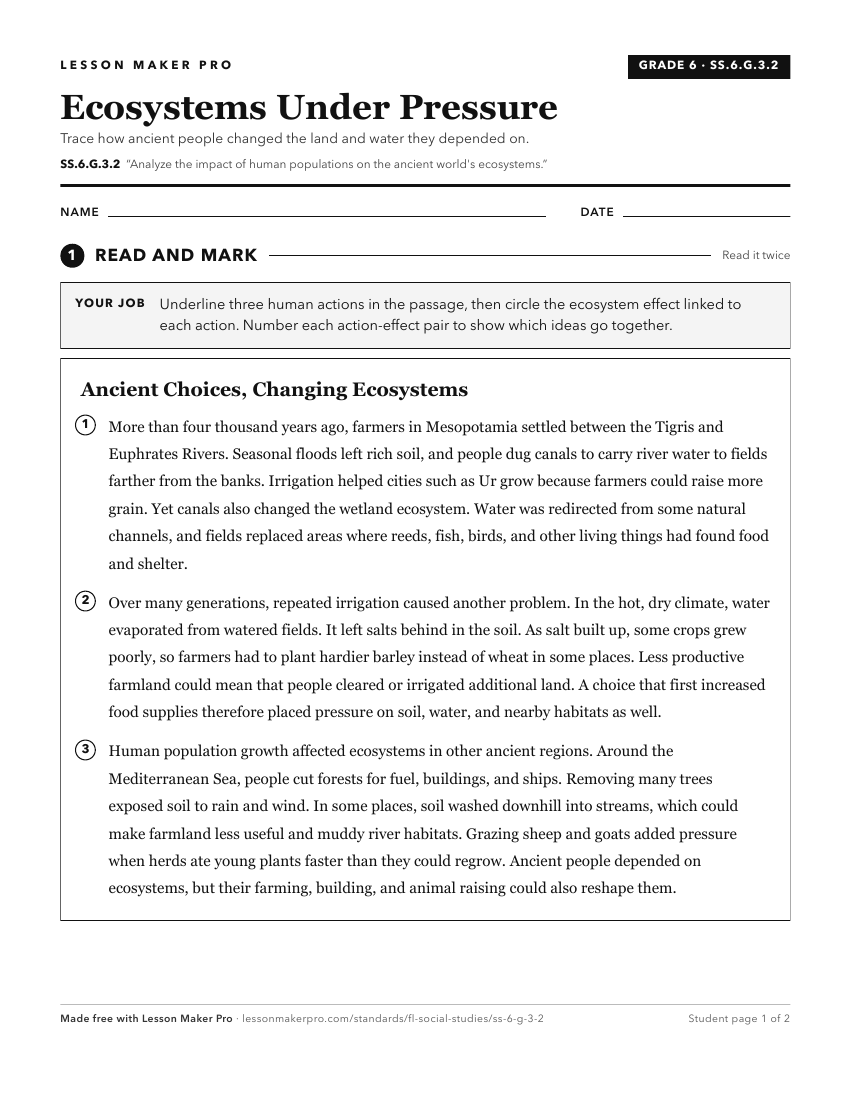 Preview of the SS.6.G.3.2 printable worksheet