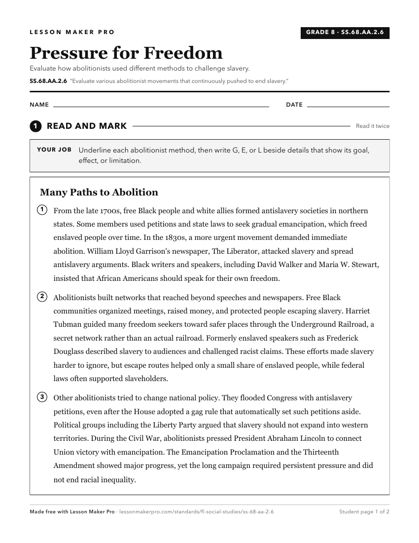 Preview of the SS.68.AA.2.6 printable worksheet