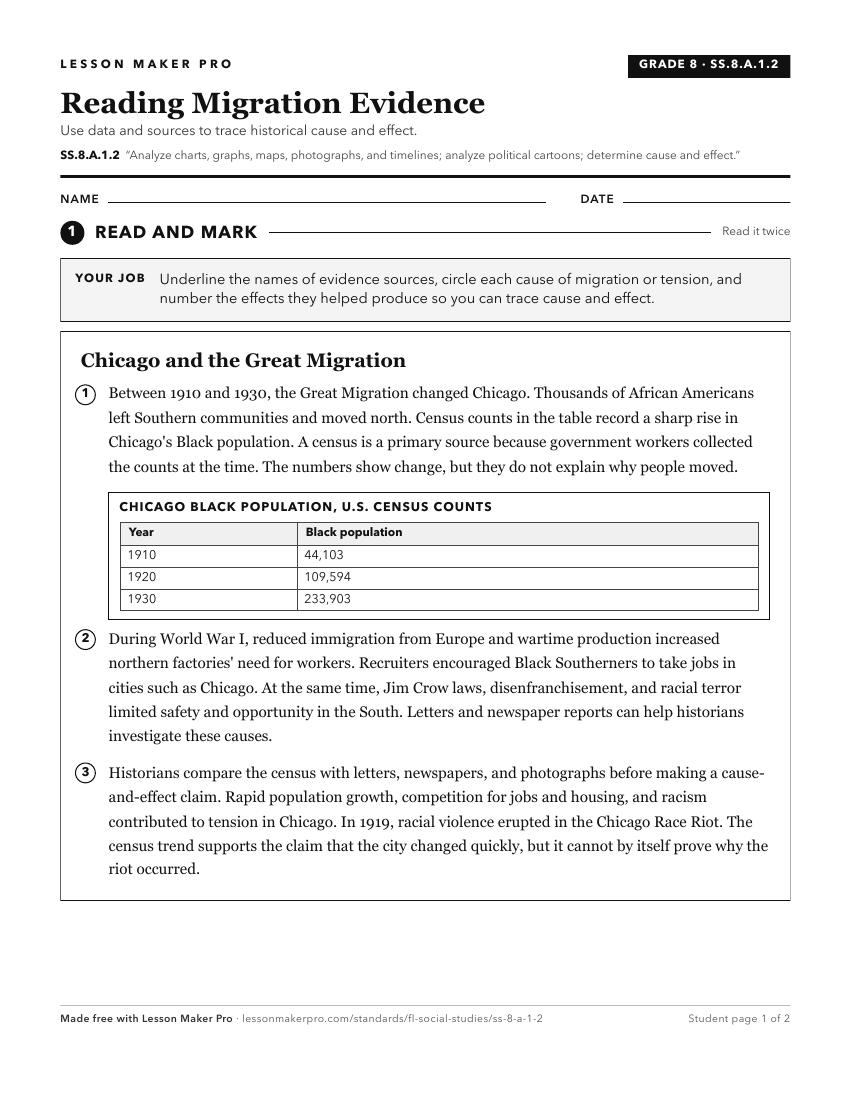 Preview of the SS.8.A.1.2 printable worksheet