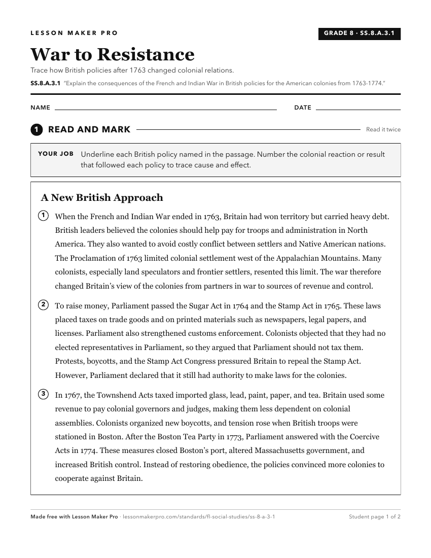 Preview of the SS.8.A.3.1 printable worksheet