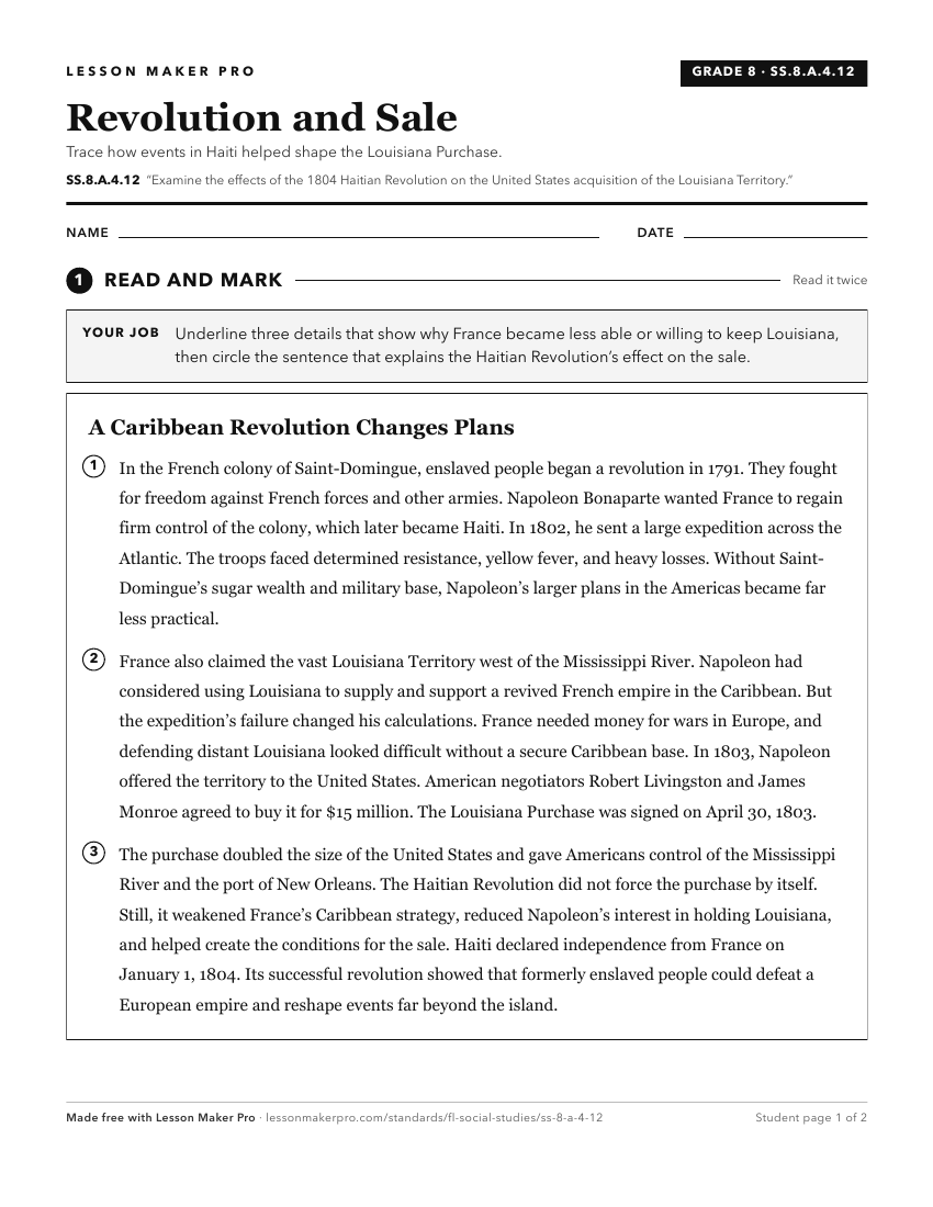 Preview of the SS.8.A.4.12 printable worksheet