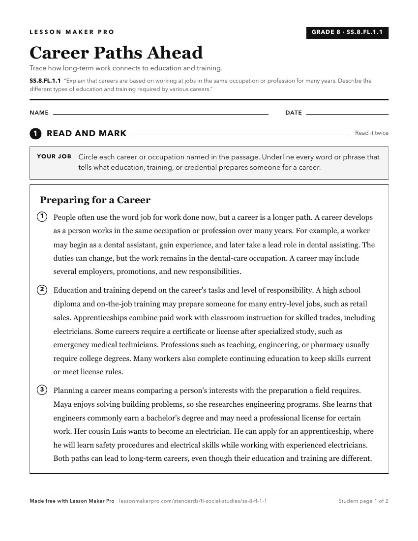 Preview of the SS.8.FL.1.1 printable worksheet