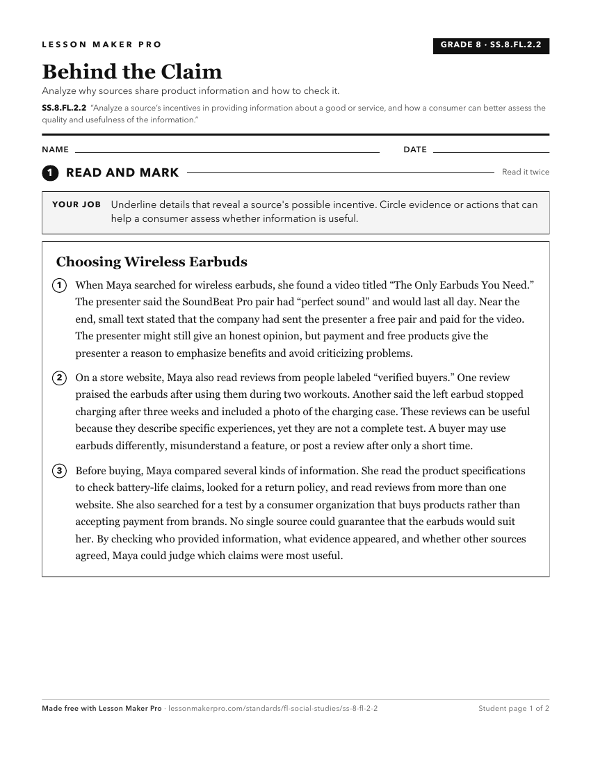Preview of the SS.8.FL.2.2 printable worksheet
