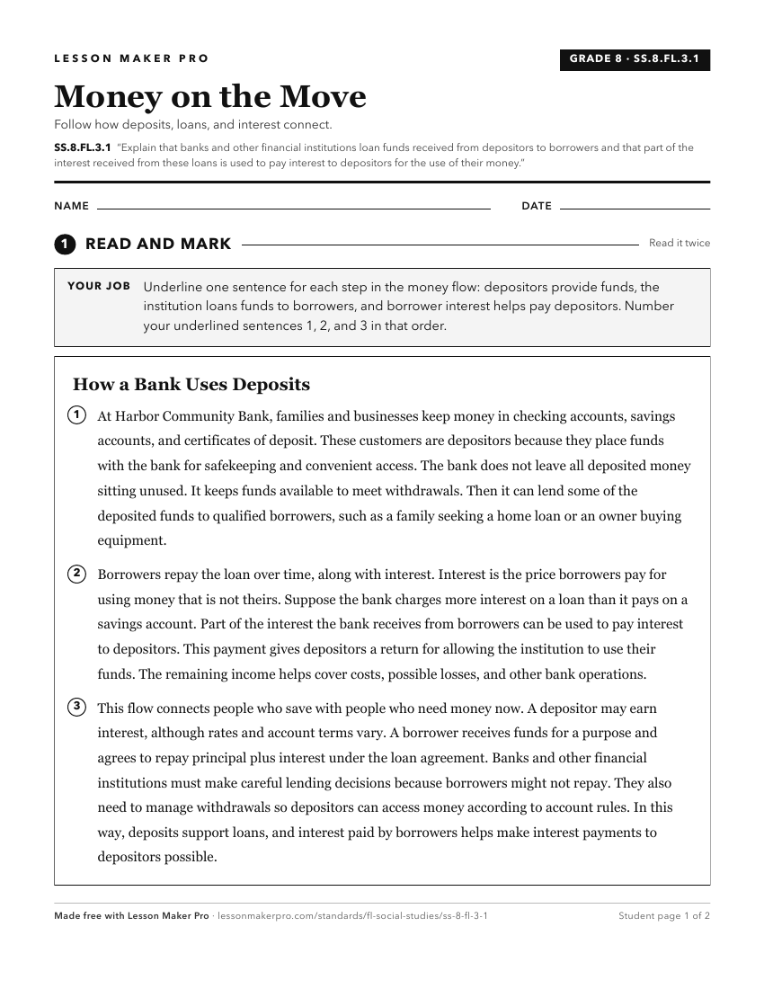 Preview of the SS.8.FL.3.1 printable worksheet