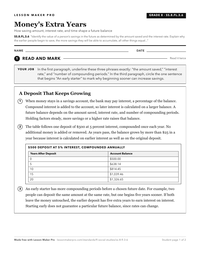 Preview of the SS.8.FL.3.6 printable worksheet