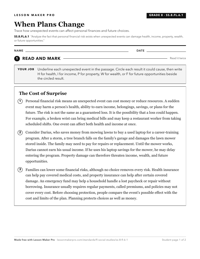 Preview of the SS.8.FL.6.1 printable worksheet