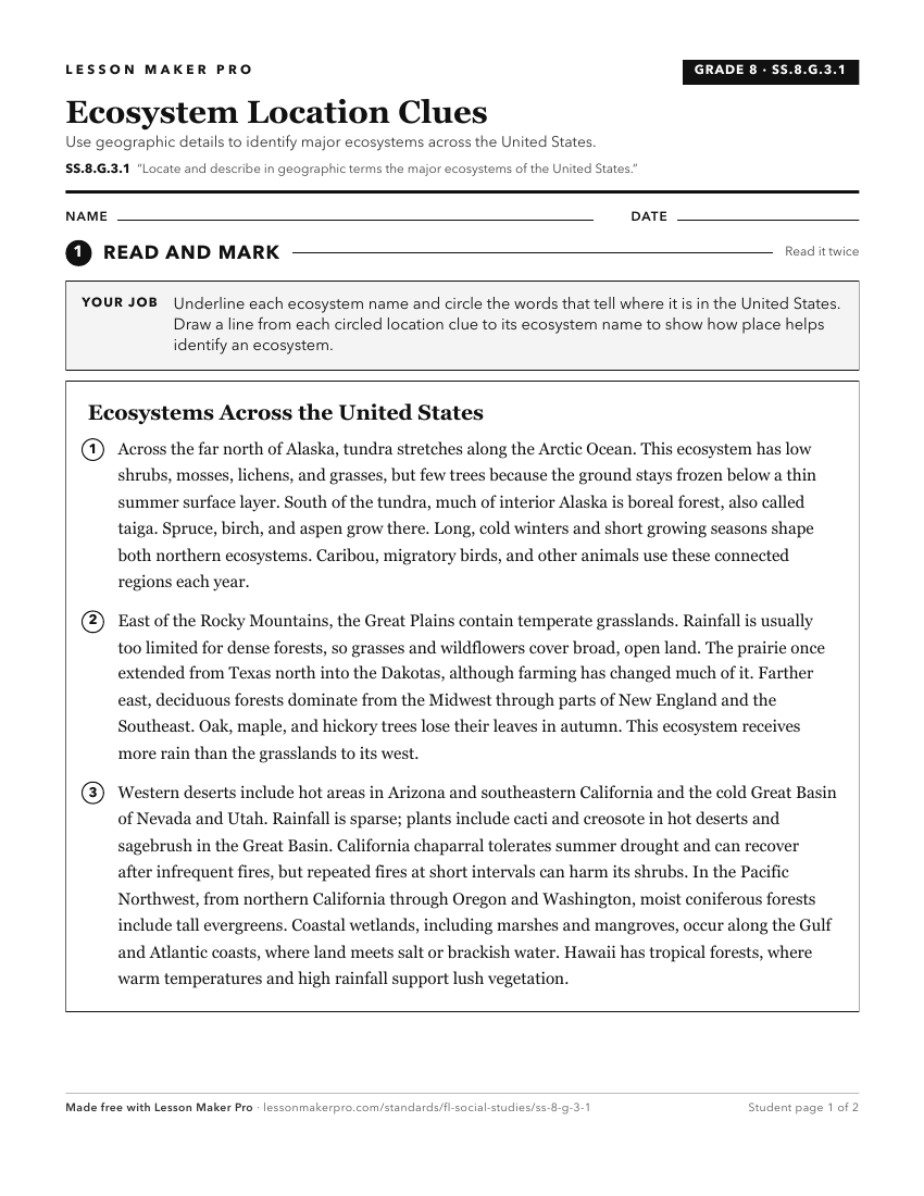 Preview of the SS.8.G.3.1 printable worksheet