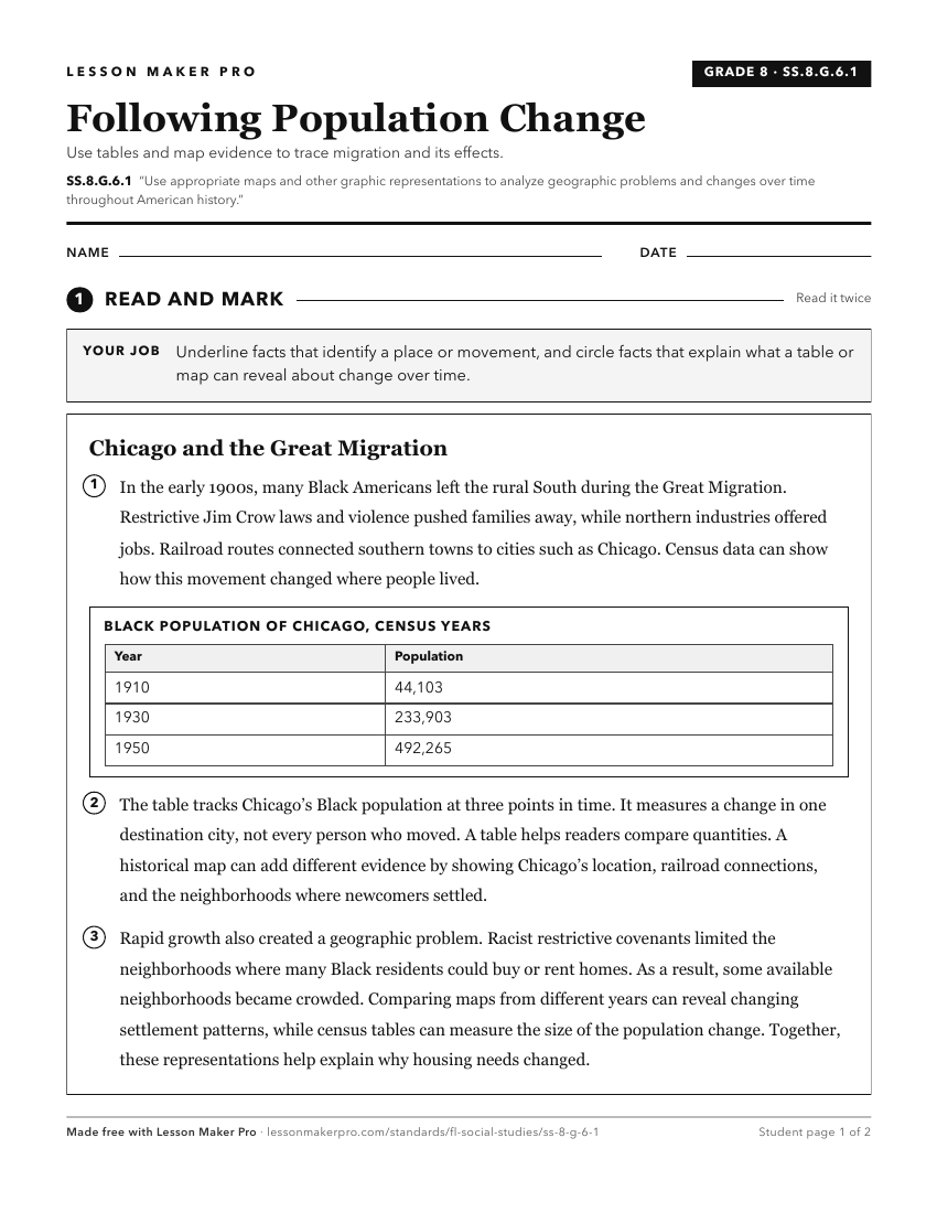 Preview of the SS.8.G.6.1 printable worksheet