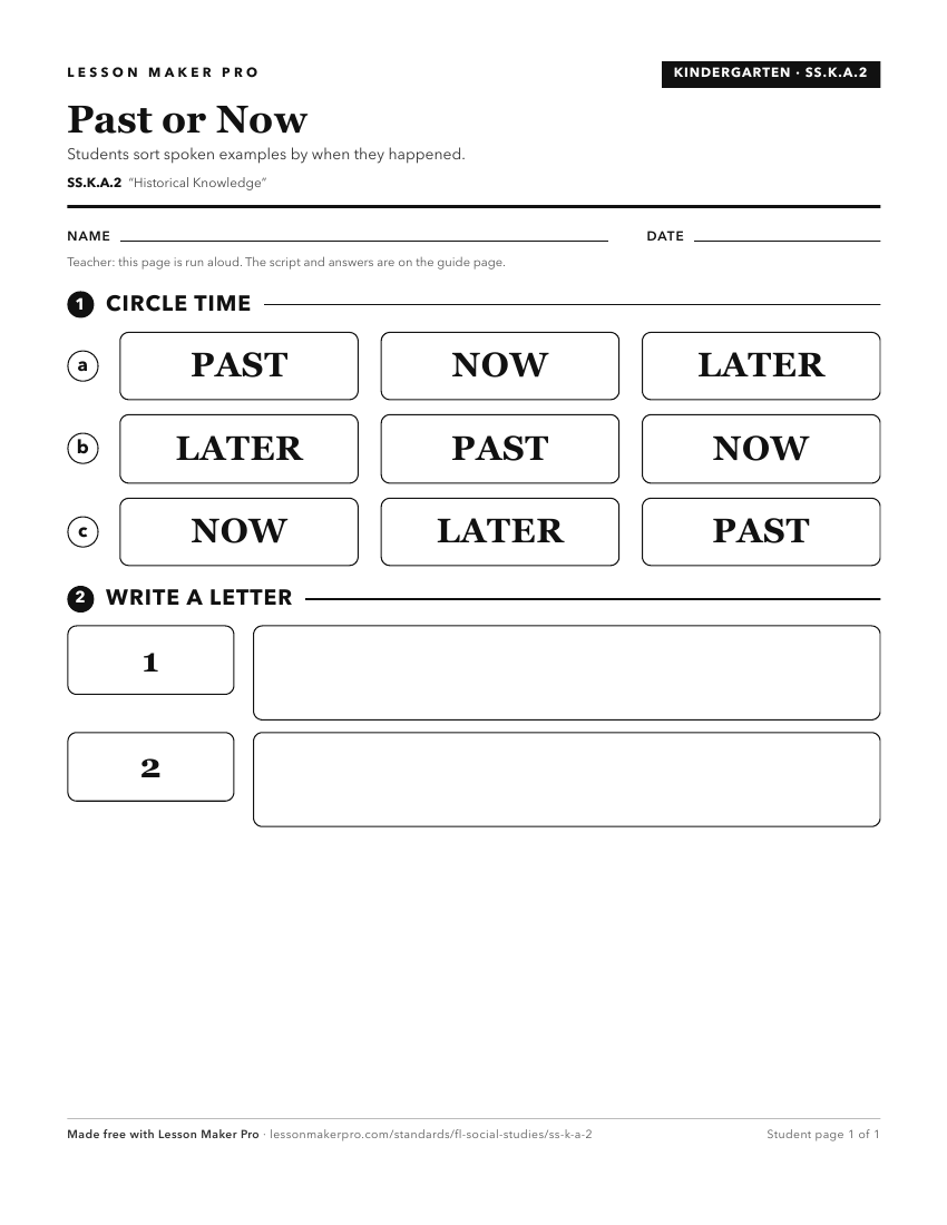 Preview of the SS.K.A.2 printable worksheet