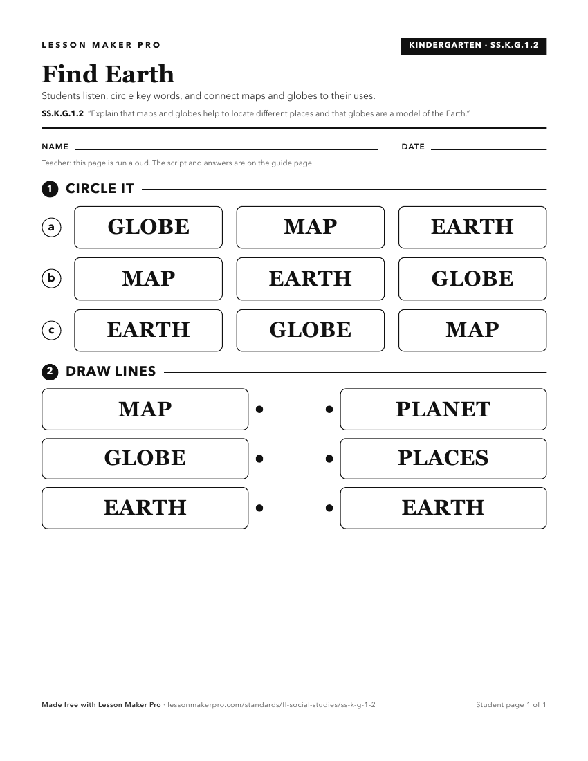 Preview of the SS.K.G.1.2 printable worksheet