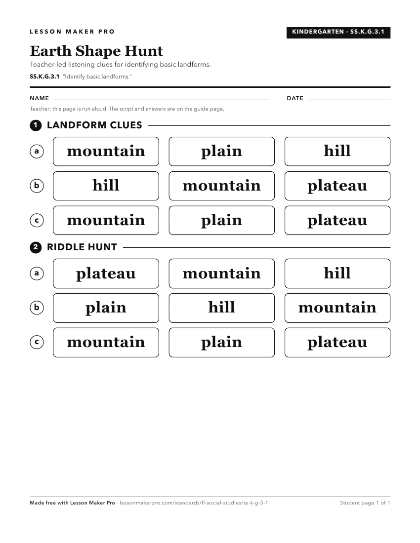 Preview of the SS.K.G.3.1 printable worksheet