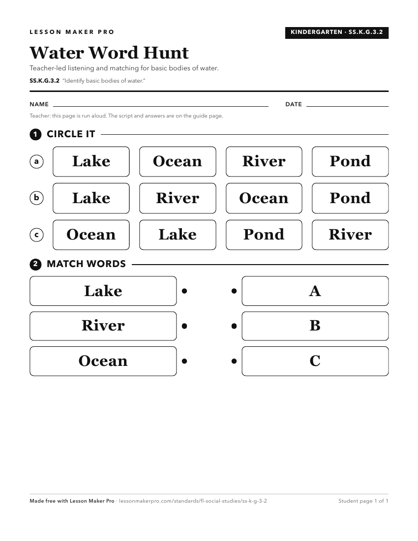 Preview of the SS.K.G.3.2 printable worksheet