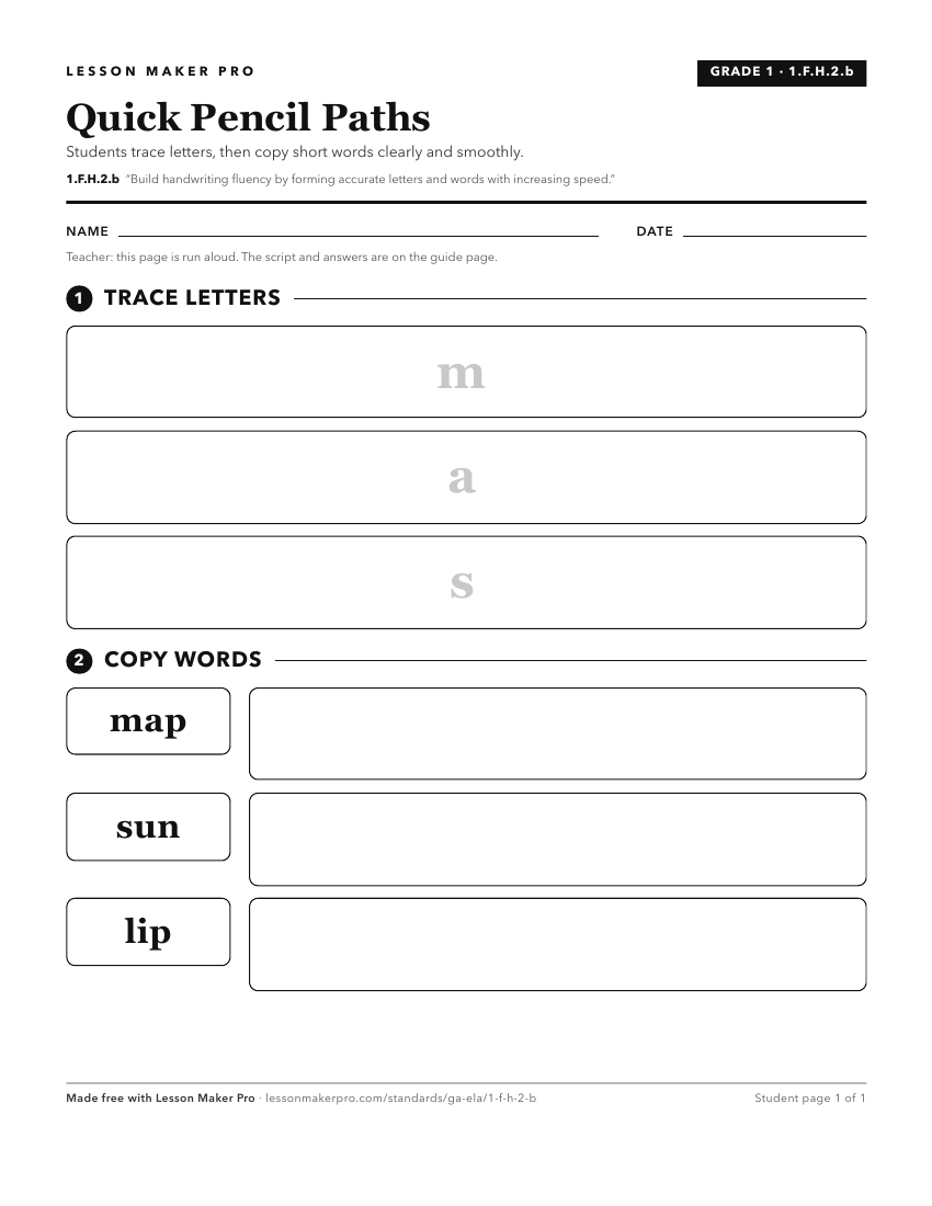Preview of the 1.F.H.2.b printable worksheet