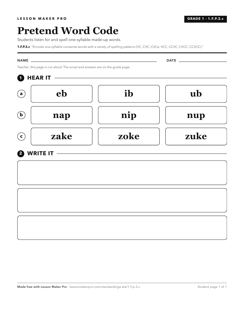 Preview of the 1.F.P.3.c printable worksheet