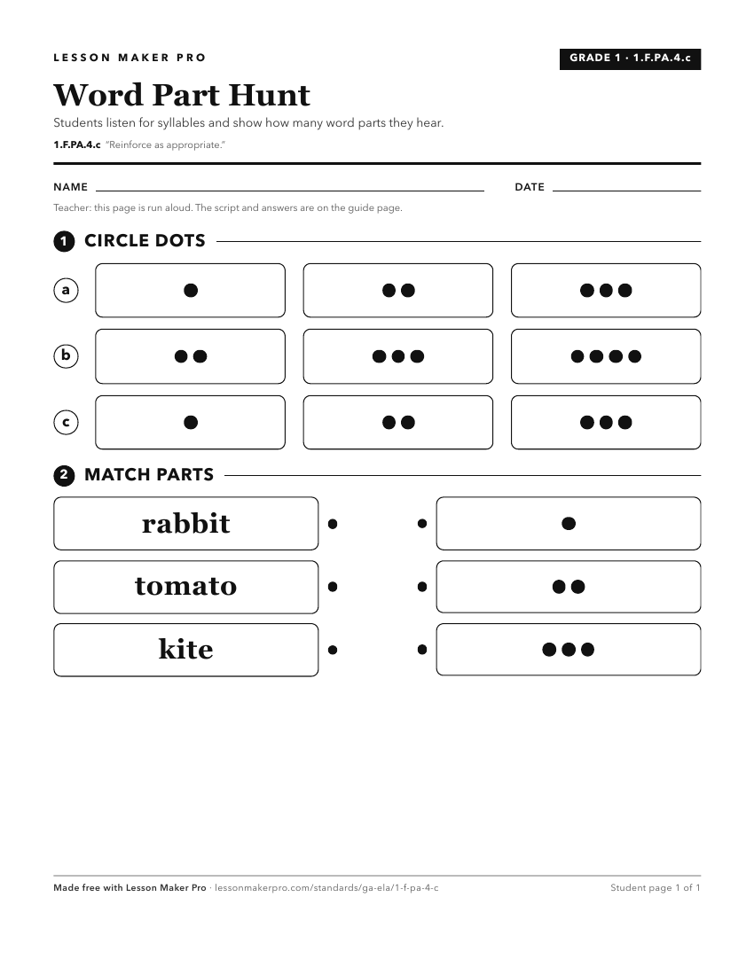 Preview of the 1.F.PA.4.c printable worksheet
