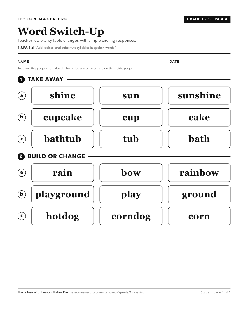 Preview of the 1.F.PA.4.d printable worksheet