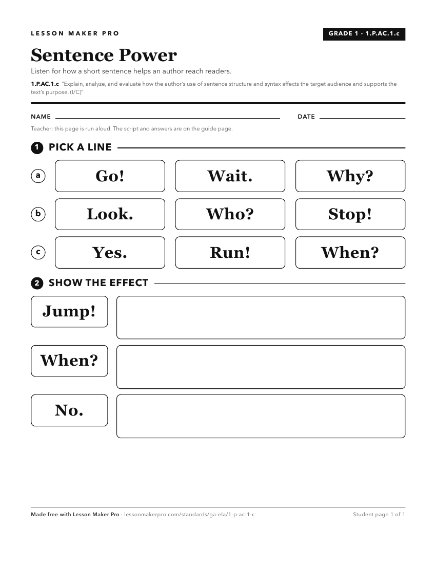 Preview of the 1.P.AC.1.c printable worksheet