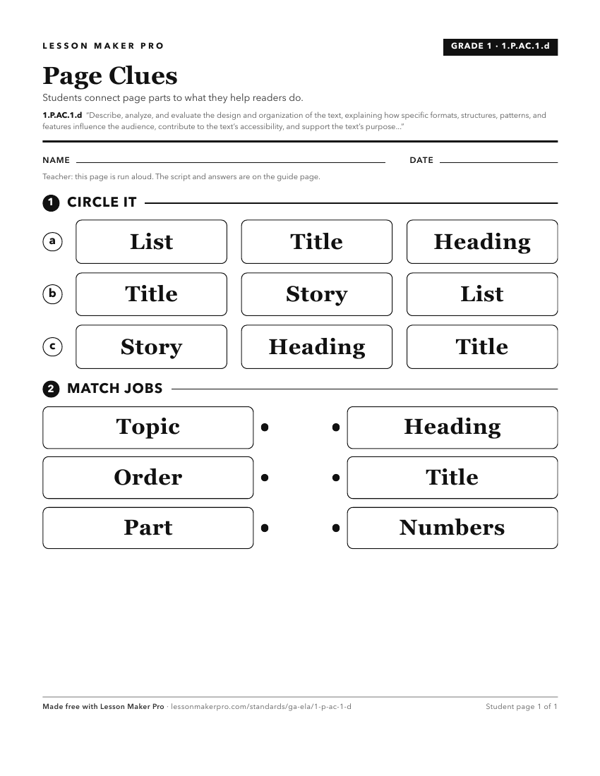 Preview of the 1.P.AC.1.d printable worksheet