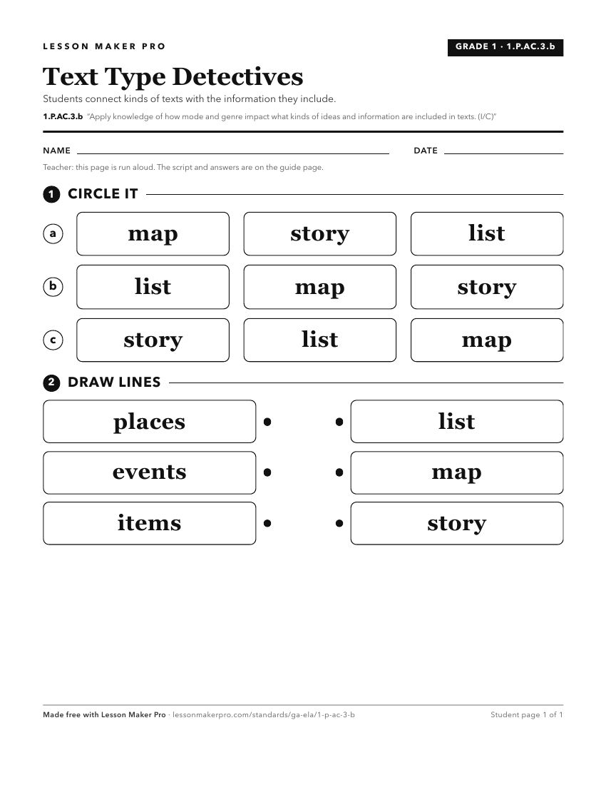 Preview of the 1.P.AC.3.b printable worksheet