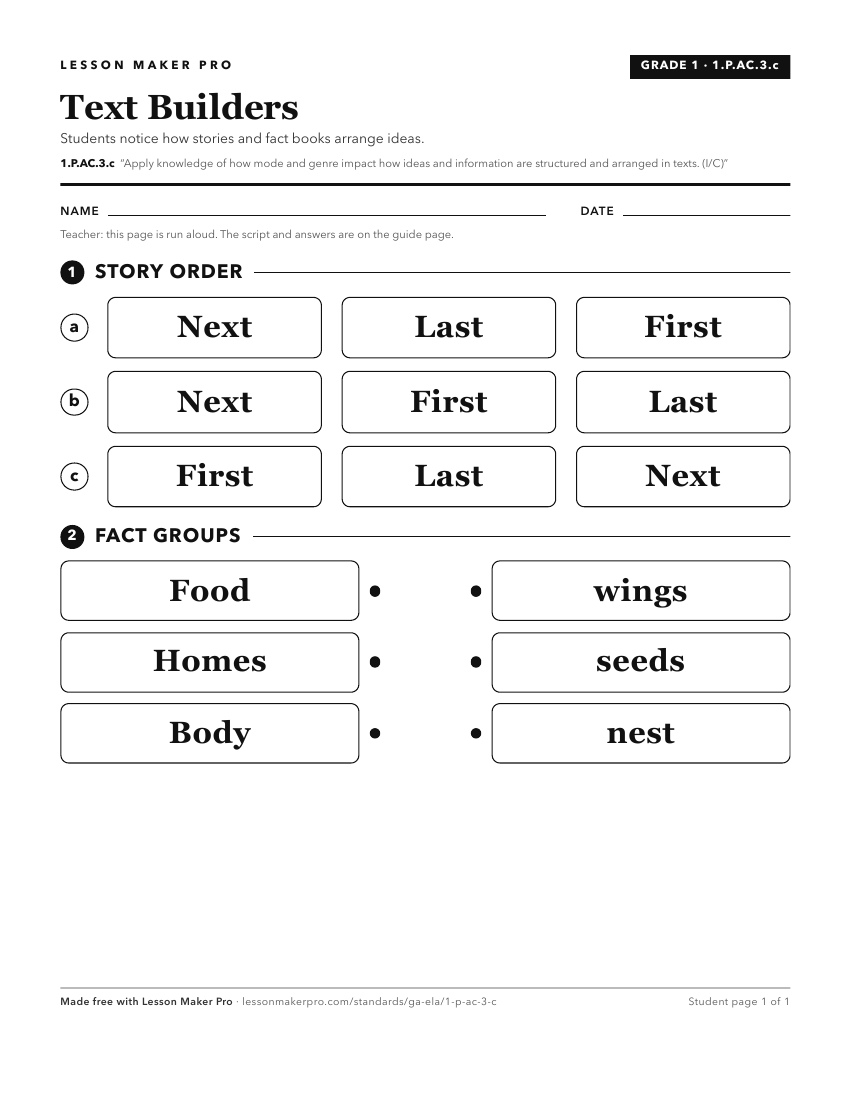 Preview of the 1.P.AC.3.c printable worksheet