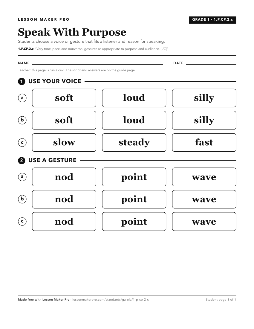 Preview of the 1.P.CP.2.c printable worksheet