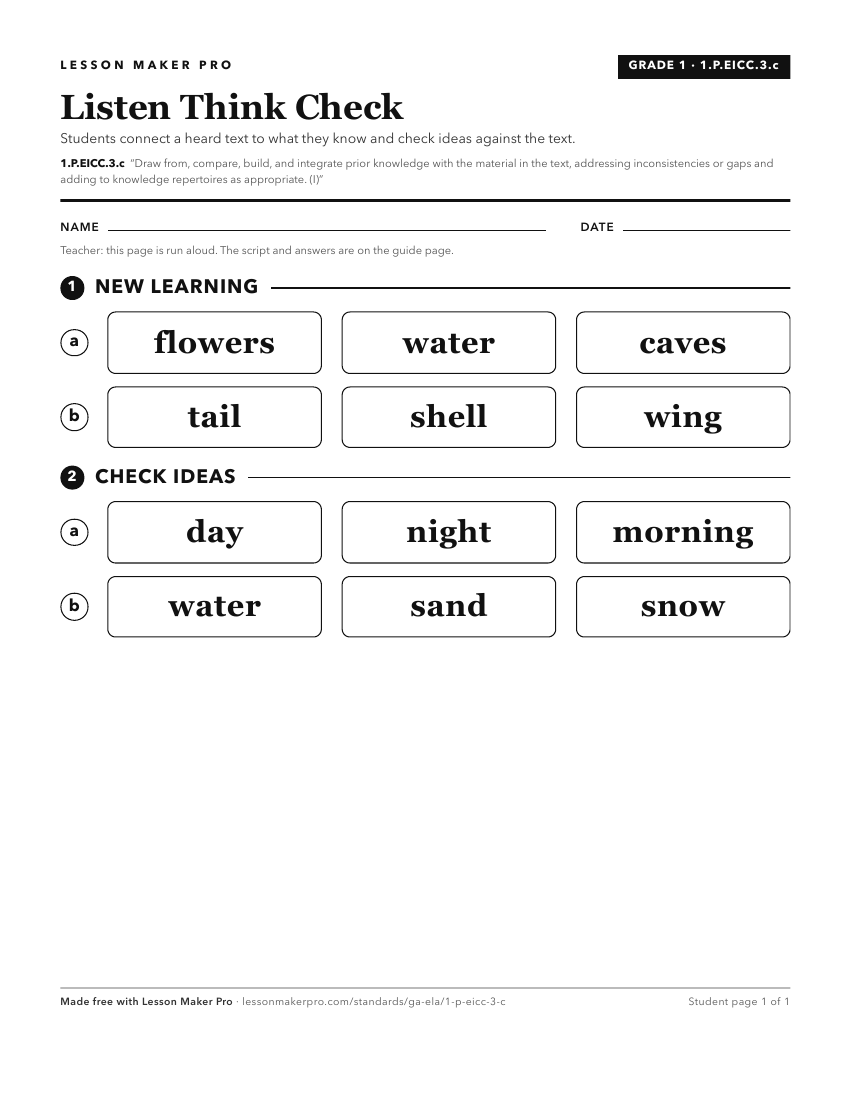 Preview of the 1.P.EICC.3.c printable worksheet