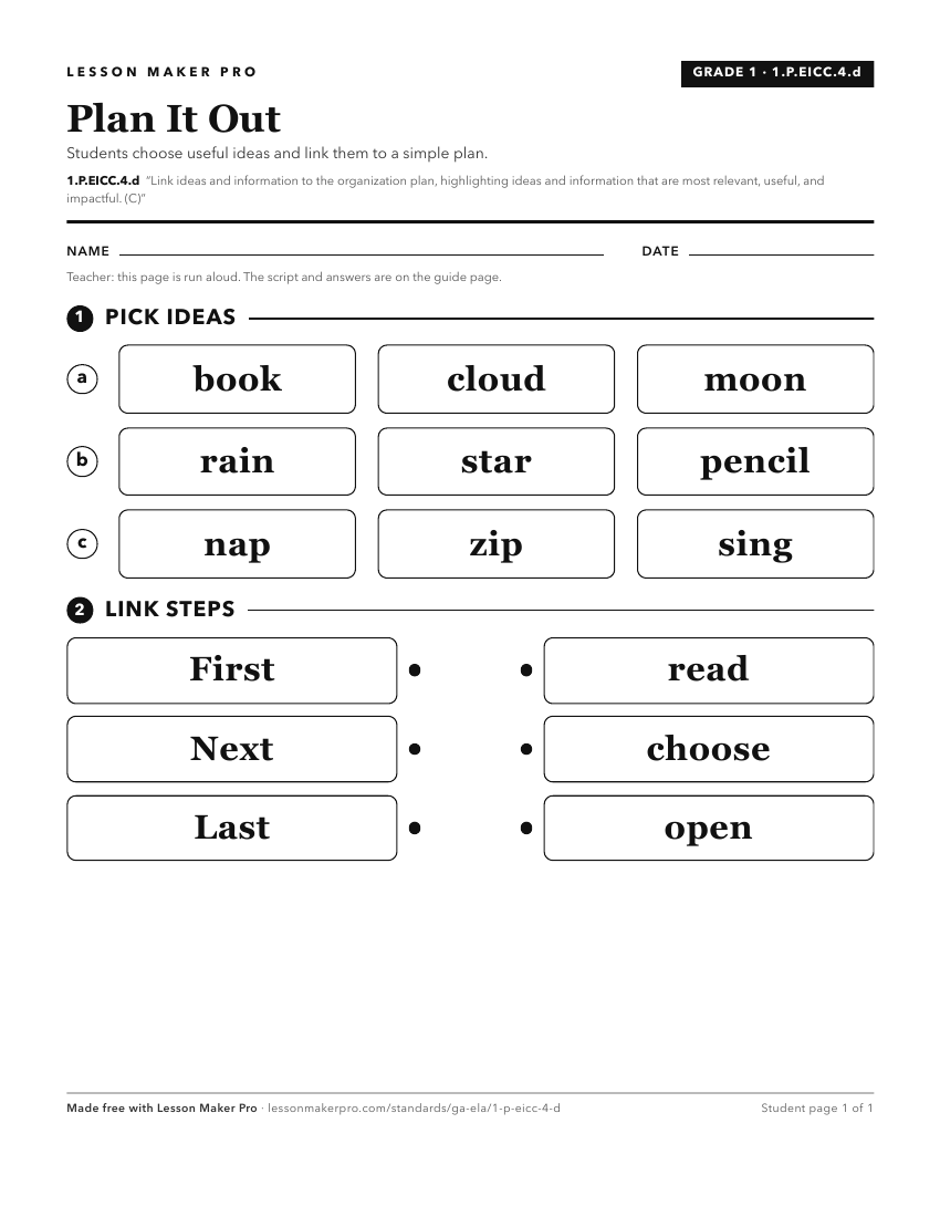 Preview of the 1.P.EICC.4.d printable worksheet