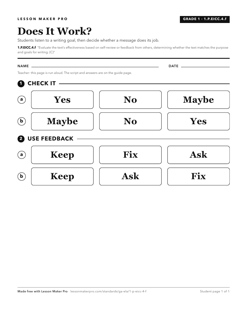 Preview of the 1.P.EICC.4.f printable worksheet